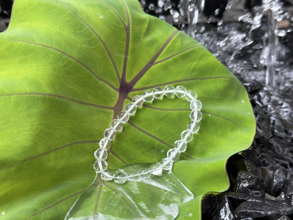 Clear Quartz Crystal Bracelet for Healing, Clarity and Positive Energy