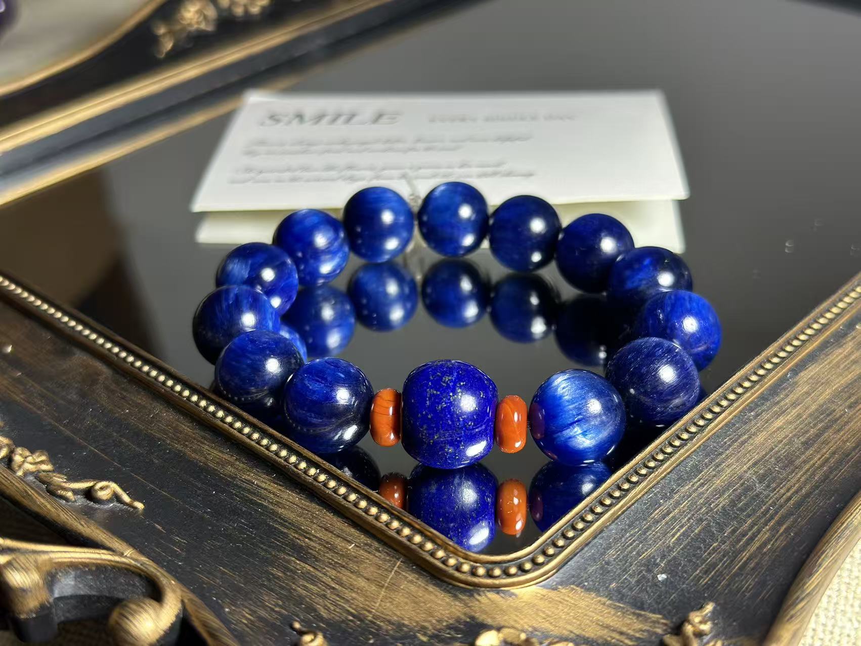 Blue-Kyanite-Bracelet-Water-Element-Communication-Emotional-Flow.jpg Water-Fire Energy Balance Bracelet | Rhythearth - Image 1