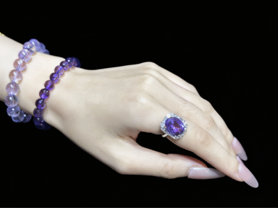 Intuition Amplifier Ring | Amethyst | Clarity & Spiritual Connection - Image 5