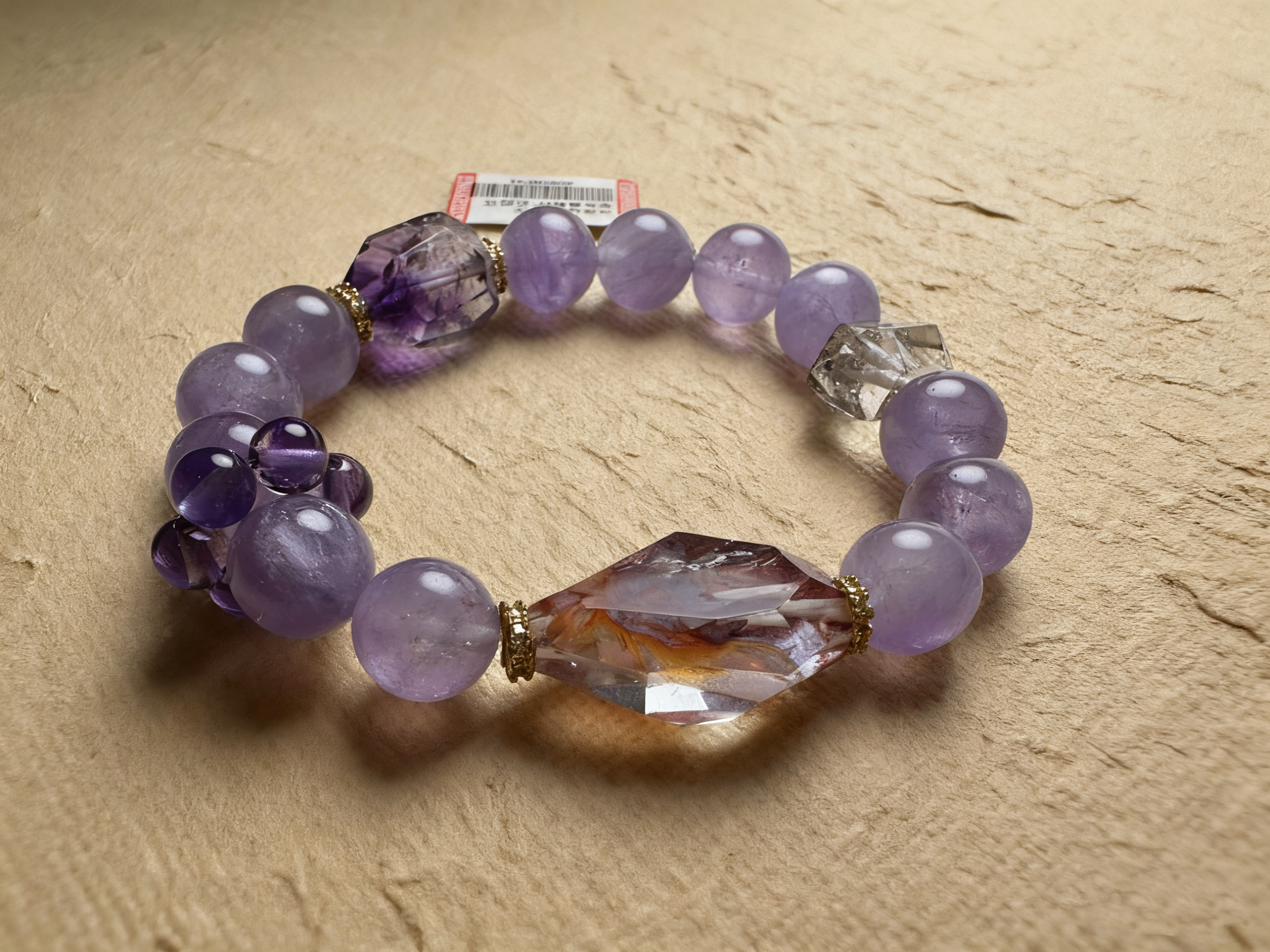 Deep-Amethyst-Bracelet-Fire-Element-Inspiration-Spiritual-Connection.png Gifts for College Students Energy Crystal Bracelet | Rhythearth - Image 1