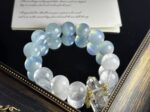 The "Oracle" Bracelet with Aquamarine & Herkimer | Rhythearth - Image 3