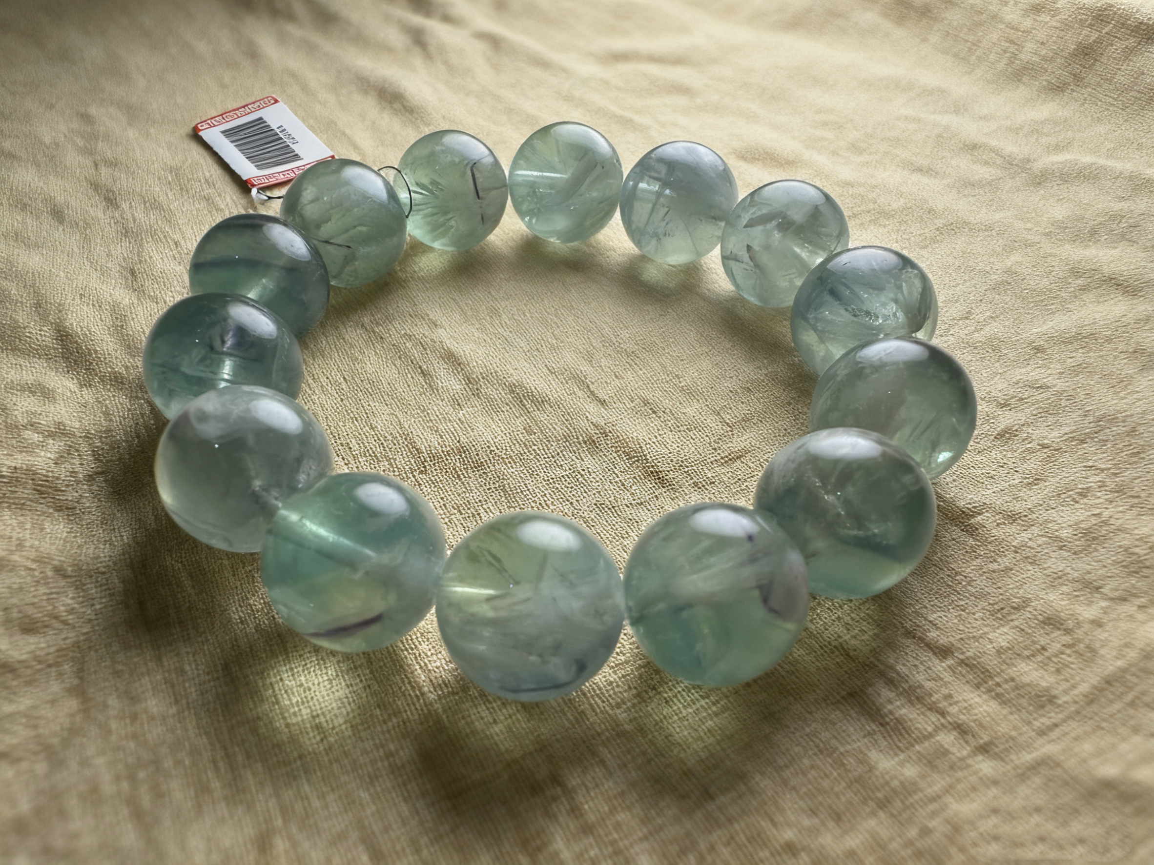 手串背景替换-6-2.png Green Fluorite Bracelet for Clarity & Creativity | Rhythearth - Image 1
