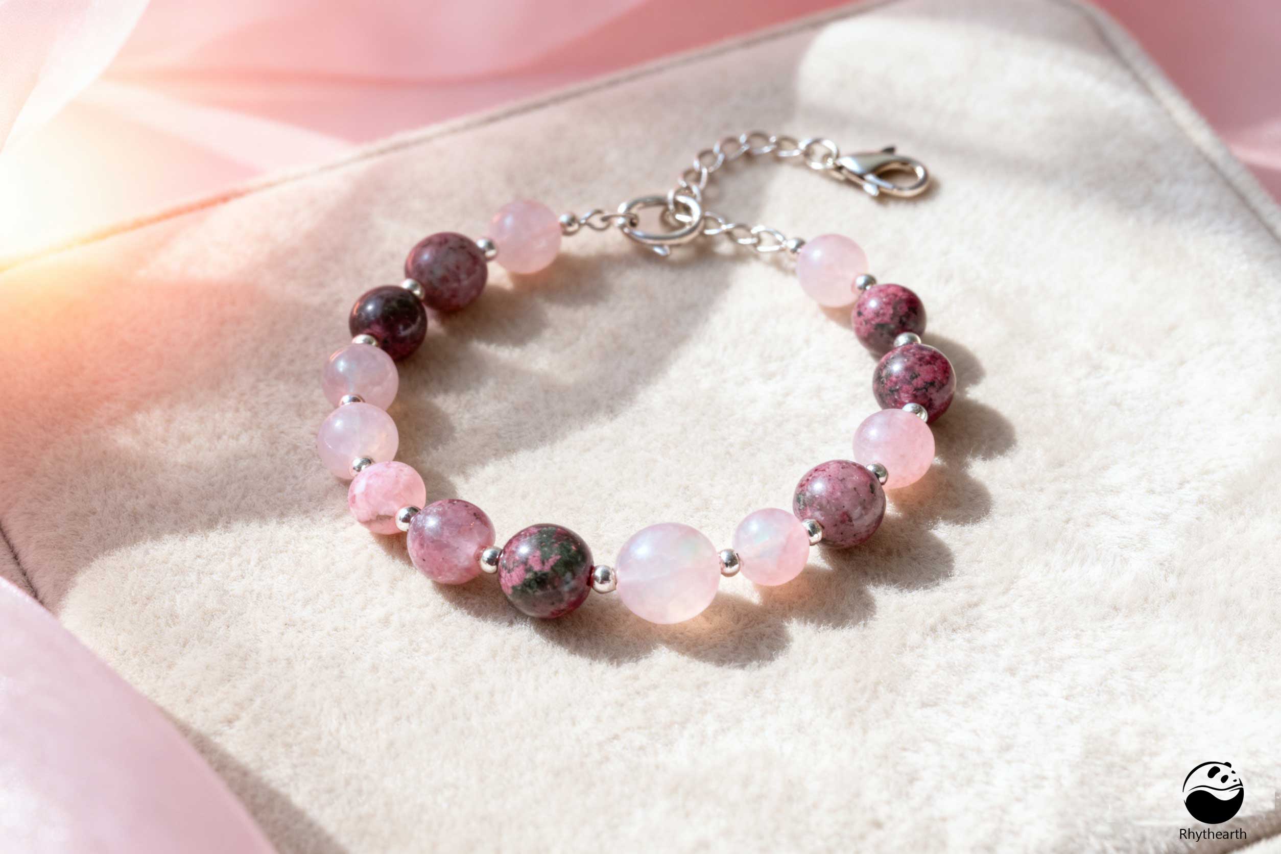 Post traumatic depression：Rhodonite + Pink Opal (Softly Lift Your Mood)