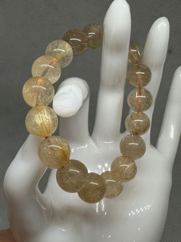 Five Elements Gold Citrine Attract Wealth Natural Feng Shui Crystal Bracelet